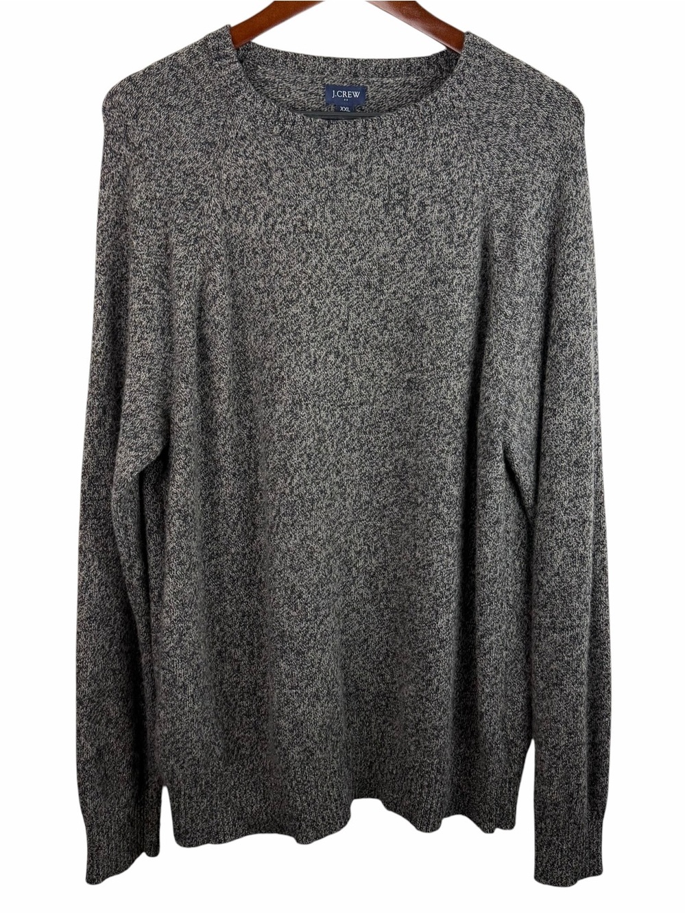 J. Crew Factory | Brown Black Heathered Supersoft Lambs Wool Sweater